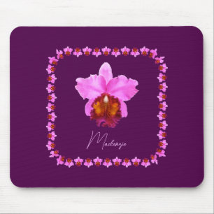 Tapis De Souris Imprimez Personnalisé Cattleya Orchid Motif