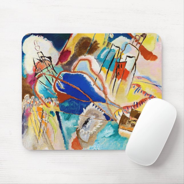 Tapis De Souris Improvisation 30 (Canons) de Wassily Kandinsky (Avec souris)