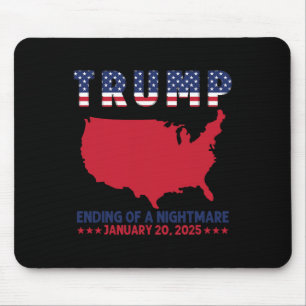 Tapis De Souris Inauguration 2025 Trump Élections Fin D'une Nuit E