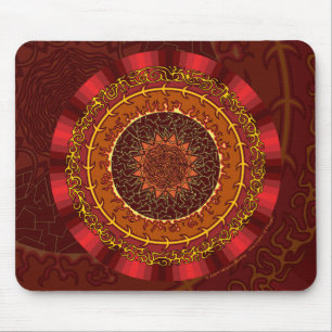 Tapis De Souris Incendie Mandala Mousepad