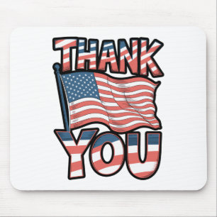 Tapis De Souris Indépendance 4 juillet Merci Pour Patriotique H