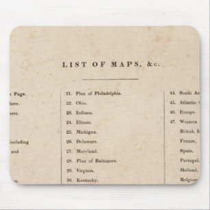 Tapis De Souris Index de l'Atlas général du monde