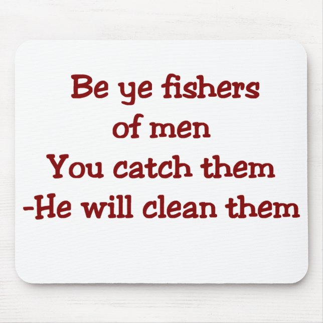 Tapis de souris indiquant chrétien drôle (Devant)