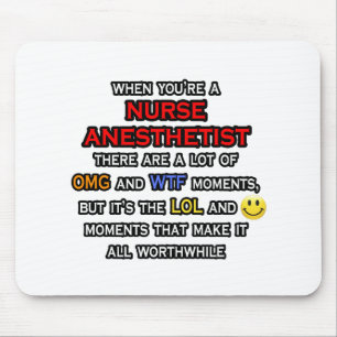 Tapis De Souris Infirmière amusante Anesthetiste ... OMG WTF LOL