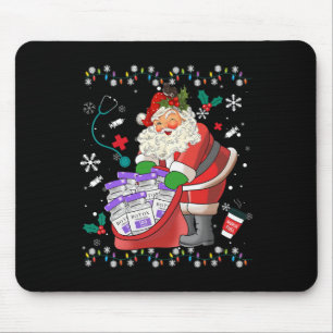 Tapis De Souris Infirmière Botox Noël Infirmière en esthétique Inj