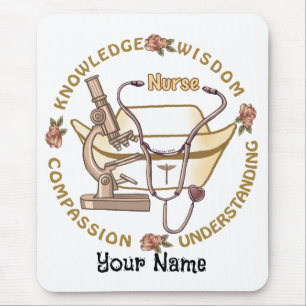 Tapis De Souris Infirmière cool Sepia