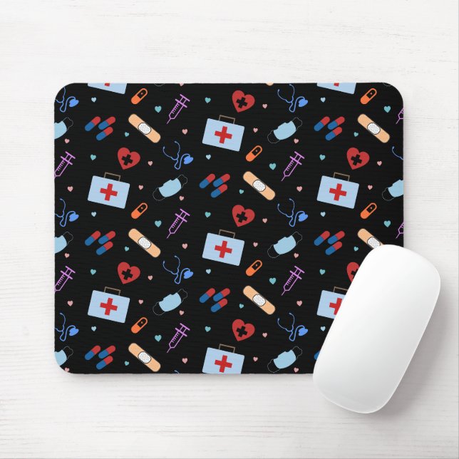 Tapis De Souris Infirmière de la RN Étudiante en soins infirmiers  (Avec souris)