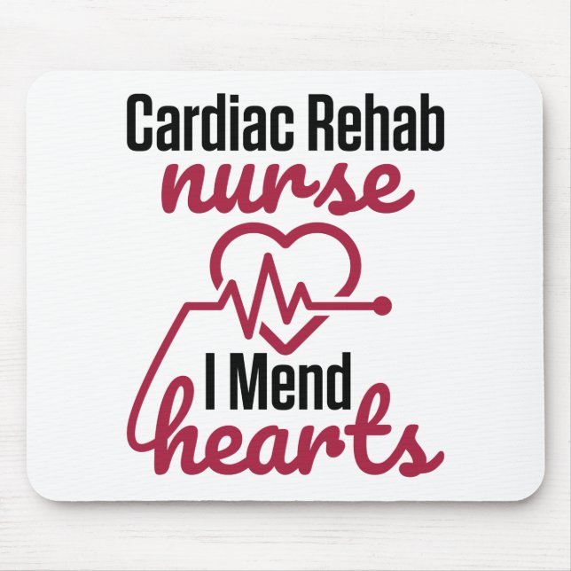 Tapis De Souris Infirmière de réadaptation Cardiac Infirmière Je M (Devant)