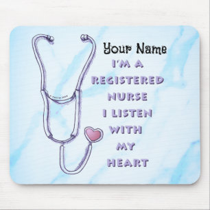 Tapis De Souris Infirmière diplômée cœur