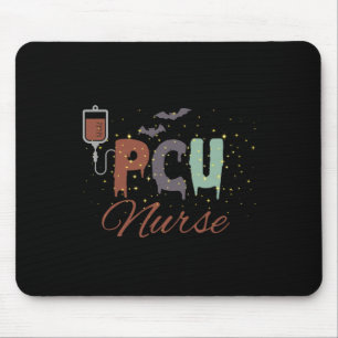 Tapis De Souris Infirmière PCU Halloween Infirmière rétro Soins pr
