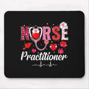 Tapis De Souris Infirmière praticienne de la Saint-Valentin Blouse