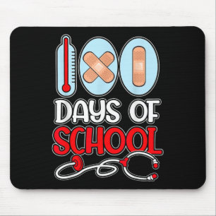 Tapis De Souris Infirmière scolaire 100 jours d'amour scolaire Ste