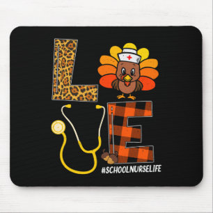 Tapis De Souris Infirmière Turquie Thanksgiving Day Love Nurse Lif