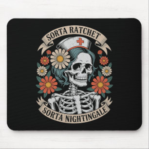 Tapis De Souris Infirmière un peu ratchet un peu squelette de Nigh