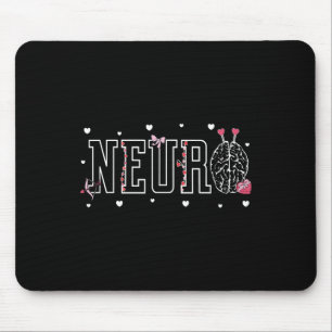 Tapis De Souris Infirmières Neuro Cerveau Candy Cœur Neuroscience