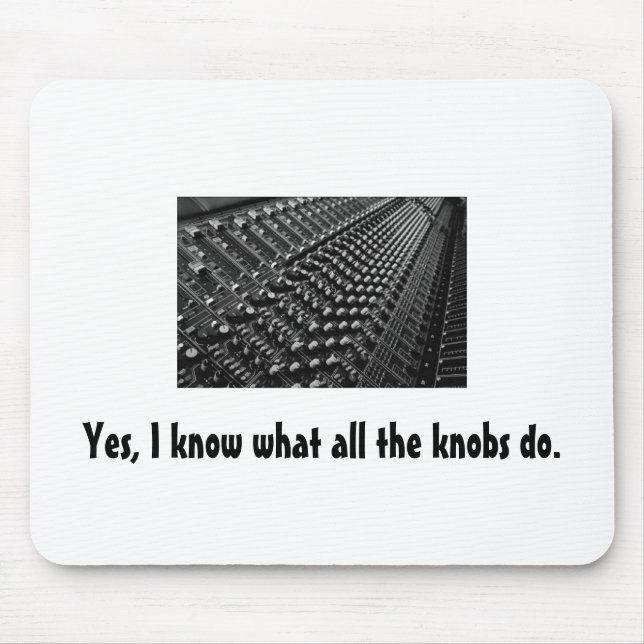 Tapis De Souris Ingénieur du son Mousepad (Devant)