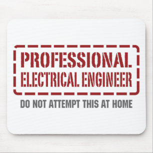 Tapis De Souris Ingénieur électrique professionnel