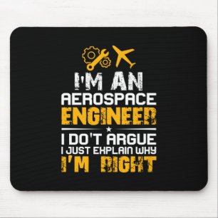 Tapis De Souris Ingénieur Je Suis Ingénieur Aérospatial