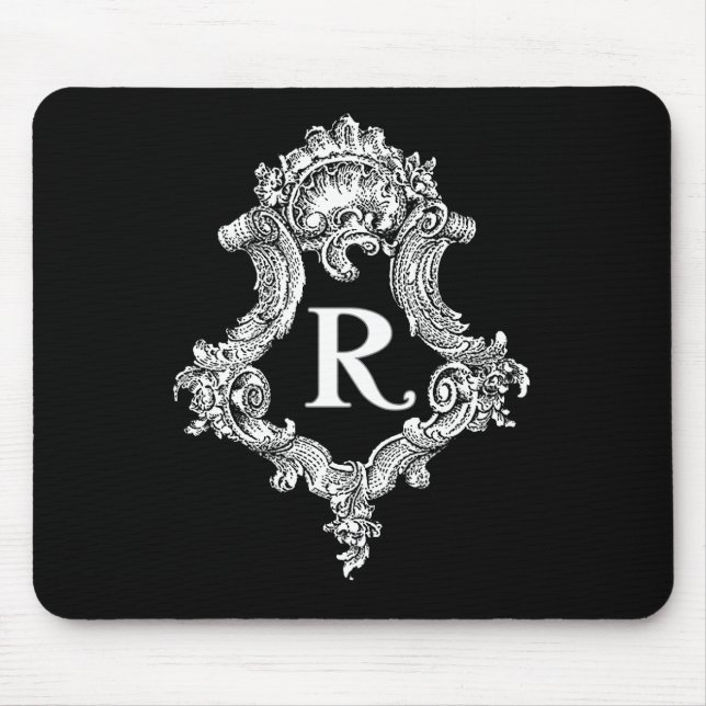 Tapis De Souris Initiale R Monogramme (Devant)