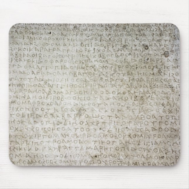 Tapis De Souris Inscription dans la langue de Kushana écrite (Devant)
