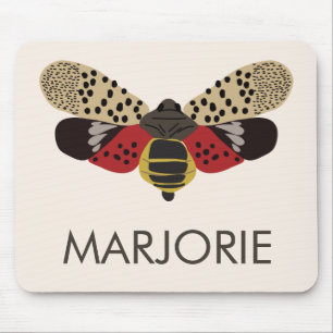 Tapis De Souris Insecte repéré de Lanternfly personnalisé