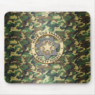 Tapis De Souris Insigne de ligne bleue mince