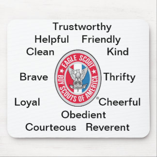 Tapis De Souris Insigne de scoutisme d'aigle Mousepad