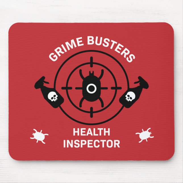 Tapis De Souris Inspecteur de la santé (Devant)
