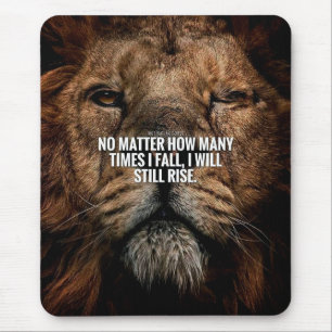 Tapis De Souris Inspiration Lion - Automne et Montée - Motivationn