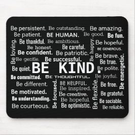 Tapis De Souris Inspirational BE KIND Word Cloud