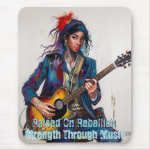 Inspirationnel de l'Art Guitariste Rebel customisé