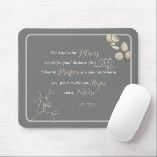 Tapis De Souris Inspirationnelle Bible Verse Jérémie 29:11