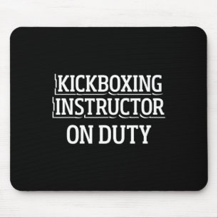 Tapis De Souris Instructeur de kickboxing Entraînement de kick box