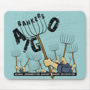 Tapis De Souris Insurrection mondiale contre l'occupation des banq