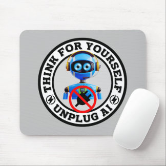 Tapis De Souris Intelligence artificielle - Débrancher AI Mousepad