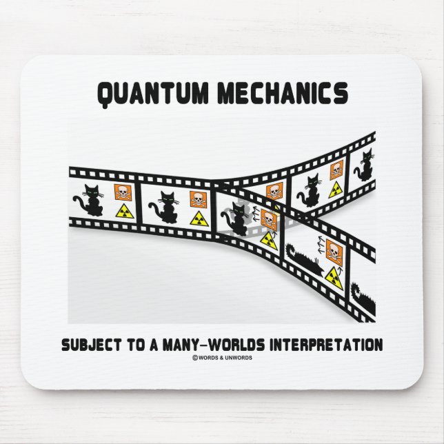 Tapis De Souris Interprétation de Quantum Mechanics Many Worlds (Devant)