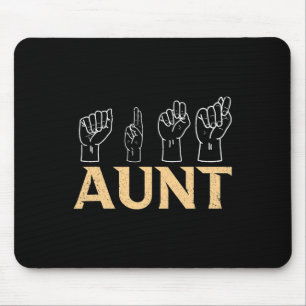 Tapis De Souris Interprète Sourde Sourde Asl American Sign