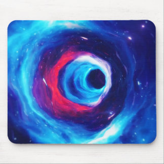 Tapis De Souris "Into the Wormhole" Space Art Mousepad