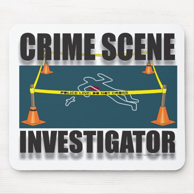 TAPIS DE SOURIS INVESTIGATEUR DE SCÈNE DU CRIME (Devant)