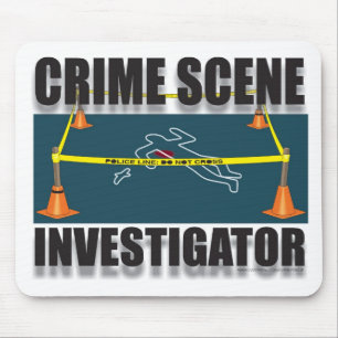 TAPIS DE SOURIS INVESTIGATEUR DE SCÈNE DU CRIME
