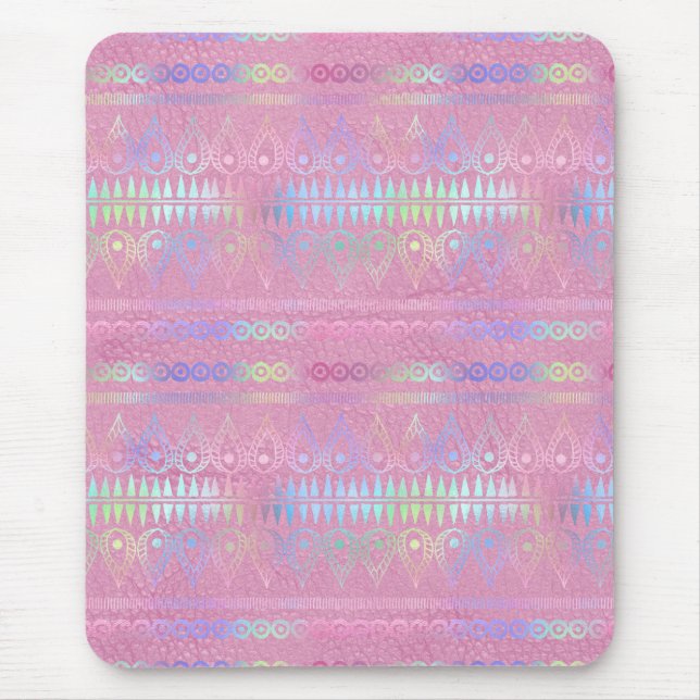 Tapis De Souris Iridescente Bohemian Unicorn Motif (Devant)
