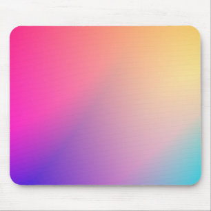 Tapis De Souris Iridescente Neon Hot rose Photographie Rainbow Coo