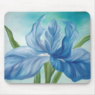 Tapis De Souris Iris bleu Mousepad