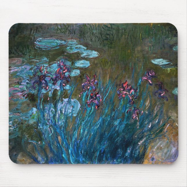 Tapis De Souris Iris et nénuphars, Claude Monet (Devant)