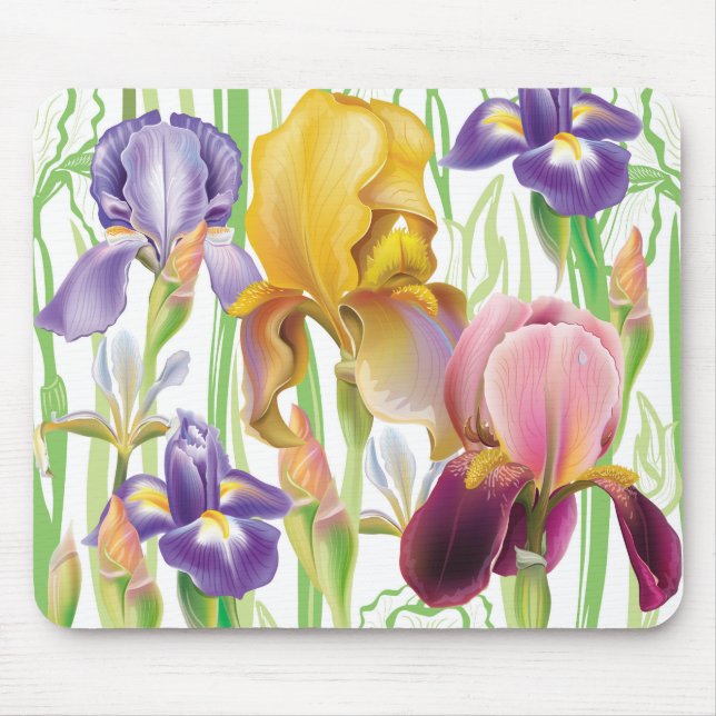 Tapis De Souris Iris flowers (Devant)