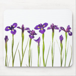 Tapis De Souris Iris pourpres - modèle customisé par fleur d'iri