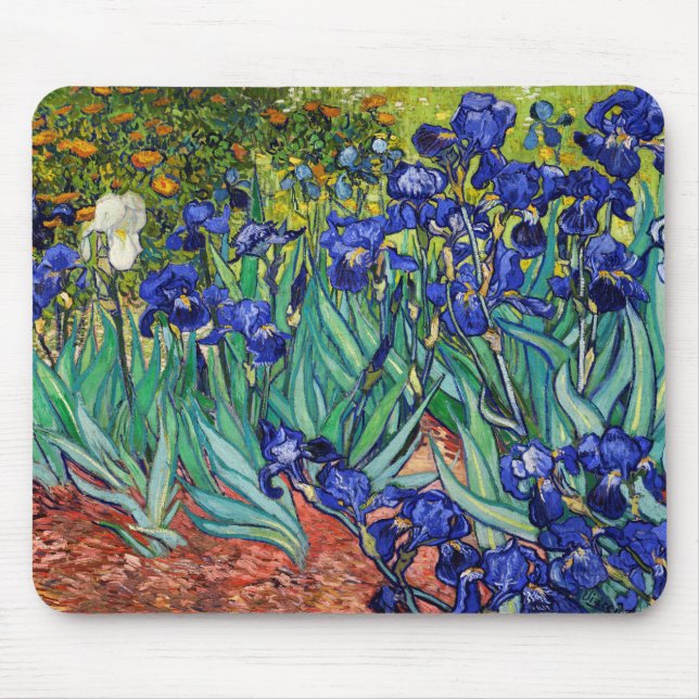 Tapis De Souris Irises par Vincent van Gogh (Devant)