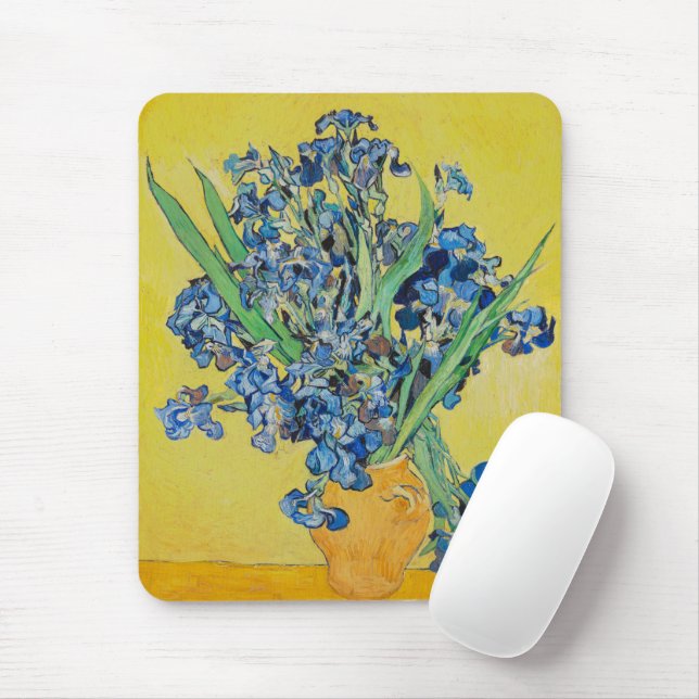 Tapis De Souris Irises Vincent van Gogh (Avec souris)