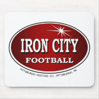 IRON CITY FOOTBALL Pittsburgh Style ~ Mousepad