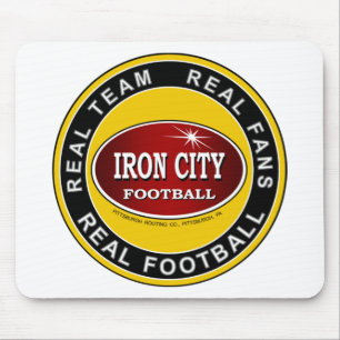 Tapis De Souris IRON CITY; Real Team, VRAIS Fans, VRAI FOOTBALL